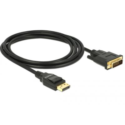 DeLOCK 85313 Videokabel-Adapter 2 m DisplayPort DVI-D Schwarz