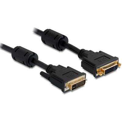 DeLOCK 3m DVI-I DVI-Kabel Schwarz