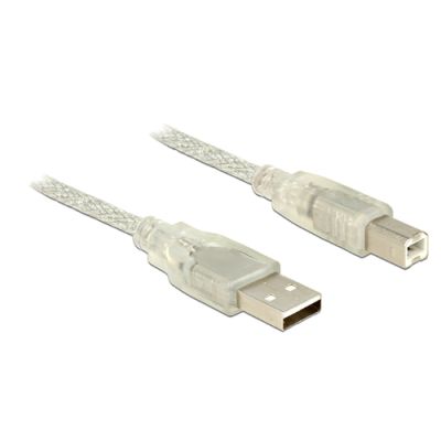 DeLOCK 83894 USB Kabel 2 m USB 2.0 USB A USB B Transparent