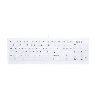 CHERRY AK-C8100F-UVS-W/GE Tastatur USB QWERTZ Deutsch Weiß