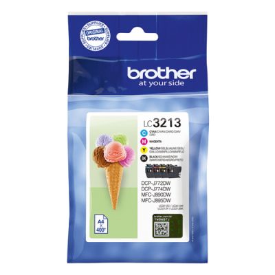Brother LC3213VALDR Druckerpatrone 4 Stück(e) Original Schwarz, Cyan, Magenta, Gelb