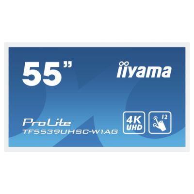 iiyama ProLite TF5539UHSC-W1AG Computerbildschirm 139,7 cm (55") 3840 x 2160 Pixel 4K Ultra HD LED Touchscreen Multi-Nutzer Weiß