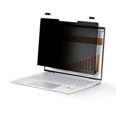 StarTech.com 14 Zoll 16:9 Touch Blickschutzfilter, Blendschutzfilter, Laptop Monitor Sichtschutzfilter mit 51% Blaulichtreduzierung, Flip-Over