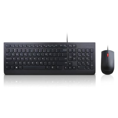 Lenovo 4X30L79883 Tastatur Maus enthalten USB QWERTY US Englisch Schwarz