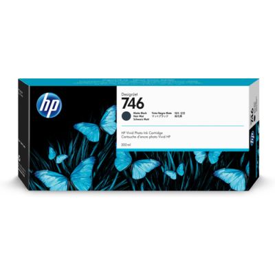 HP 746 Mattschwarz DesignJet Tintenpatrone, 300 ml