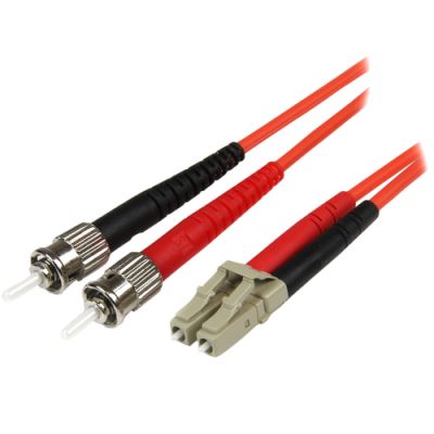 StarTech.com Multimode LC auf ST Glasfaserkabel 1m - LWL / Glasfaser 50/125µ Duplex Patchkabel