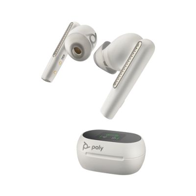 POLY Voyager Free 60+ Kopfhörer Kabellos im Ohr Büro/Callcenter Bluetooth Weiß