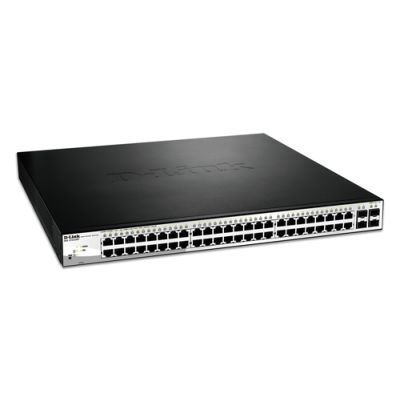 D-Link DGS-1210-52MP Managed L2 Gigabit Ethernet (10/100/1000) Power over Ethernet (PoE) Schwarz, Grau