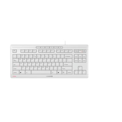 CHERRY STREAM KEYBOARD TKL Tastatur USB QWERTY Englisch Weiß
