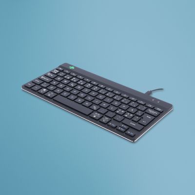 R-Go Tools Compact Break R-Go Tastatur, QWERTY (ND), verkabelt, schwarz