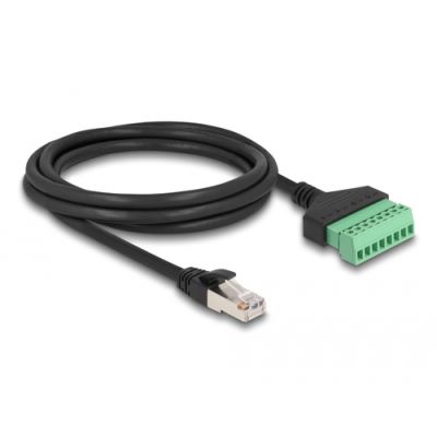 DeLOCK 66041 Netzwerkkabel Schwarz, Grün 2 m Cat6 U/UTP (UTP)