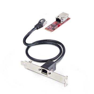 StarTech.com 1-Port 2.5GbE 2280 M2 Netzwerkkarte, NBASE-T PCIe Ethernet, Intel I225-V, Multi-Gigabit NIC (2.5G/1G/100M/10M), M.2 B+M Key, 2.5 Gbit Netzwerkadapter/M.2 LAN Karte