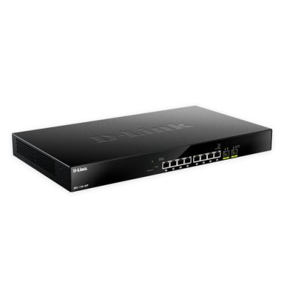 D-Link DMS-1100-10TP Netzwerk-Switch Managed L2 2.5G Ethernet (100/1000/2500) Power over Ethernet (PoE) 1U Schwarz