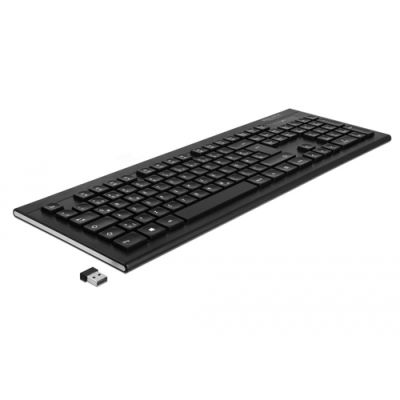 DeLOCK 12671 Tastatur RF Wireless QWERTZ Deutsch Schwarz