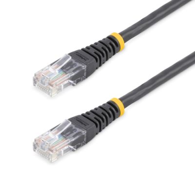 StarTech.com 15m Cat5e RJ45 UTP Patchkabel - Cat 5e Netzwerkkabel - Schwarz
