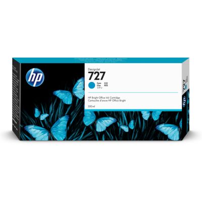 HP 727 Cyan DesignJet Tintenpatrone, 300 ml