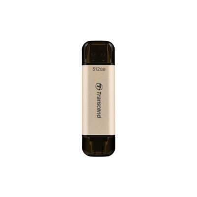 Transcend JetFlash 930C USB-Stick 512 GB USB Type-A / USB Type-C 3.2 Gen 1 (3.1 Gen 1) Gold