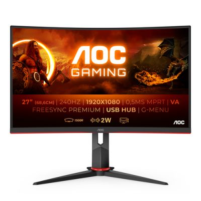 AOC G2 C27G2ZU/BK Computerbildschirm 68,6 cm (27") 1920 x 1080 Pixel Full HD LED Schwarz, Rot