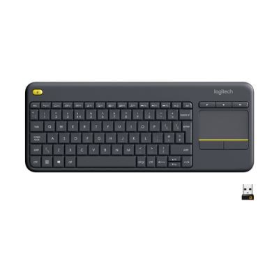 Logitech K400 Plus Tv Tastatur RF Wireless QWERTZ Schweiz Schwarz