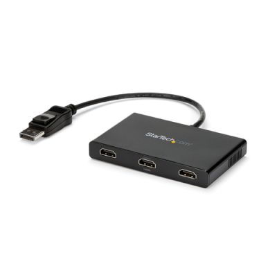 StarTech.com 3-Port Multi-Monitor Adapter - DisplayPort 1.2 auf 3x HDMI MST Hub - Drei 1080p HDMI Monitore - Erweitertes oder Gespiegeltes Modus - nur Windows PCs - DP auf 3x HDMI
