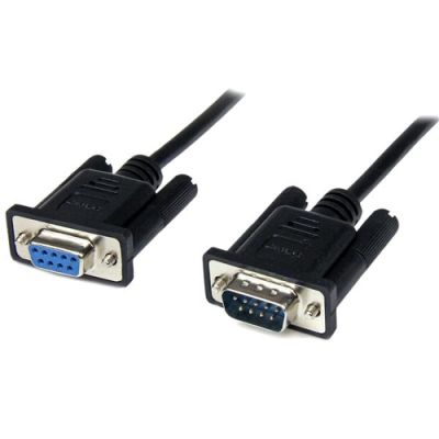 StarTech.com 2m Seriell DB9 RS-232 Nullmodemkabel - Schwarz - St/Bu