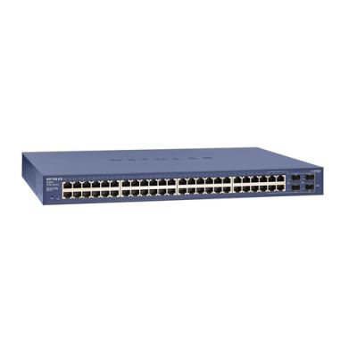 NETGEAR GS748T Managed L2+ Gigabit Ethernet (10/100/1000) Blau