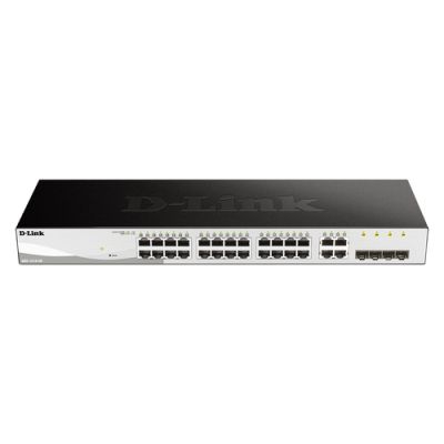 D-Link DGS-1210-28 Managed L2/L2+ 1U Schwarz