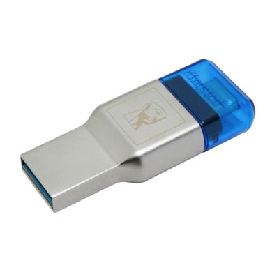 Kingston Technology MobileLite Duo 3C Kartenleser USB 3.2 Gen 1 (3.1 Gen 1) Type-A/Type-C Blau, Silber