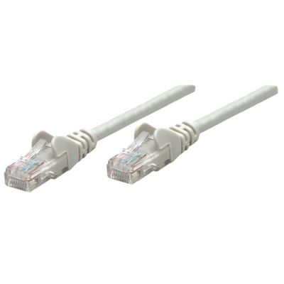Intellinet Netzwerkkabel, Cat5e, SF/UTP, CCA, Cat5e-kompatibel, RJ45-Stecker/RJ45-Stecker, 0,25 m, grau