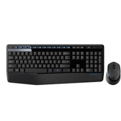 Logitech Wireless Combo MK345 Tastatur Maus enthalten USB QWERTY US International Schwarz