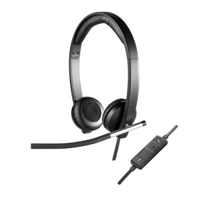 Logitech H650e Kopfhörer Kabelgebunden Kopfband Büro/Callcenter USB Typ-A Schwarz, Silber