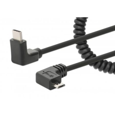 Manhattan 356244 USB Kabel 1 m USB C Micro-USB B Schwarz