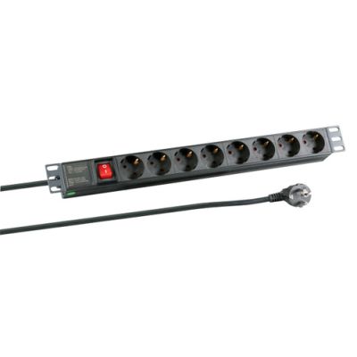 EFB Elektronik EK622DE.2 Stromverteilereinheit (PDU) 8 AC-Ausgänge 1U Schwarz