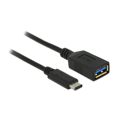 DeLOCK 0.15m USB 3.1 USB Kabel 0,15 m USB 3.2 Gen 2 (3.1 Gen 2) USB C USB A Schwarz