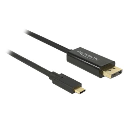DeLOCK 85255 Videokabel-Adapter 1 m USB Typ-C DisplayPort Schwarz