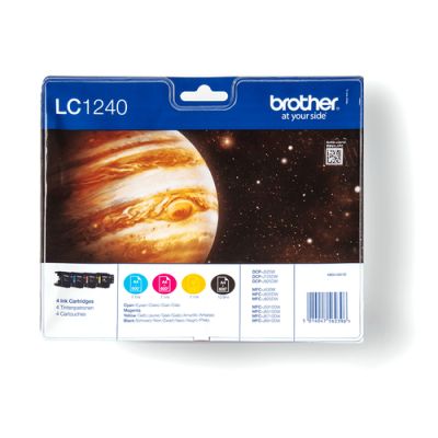 Brother LC1240VALBPDR Druckerpatrone 4 Stück(e) Original Schwarz, Cyan, Magenta, Gelb