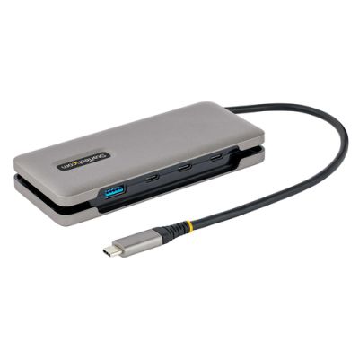 StarTech.com 4-Port USB-C Hub - 1x USB-A & 3x USB-C Ports - USB 3.2 Gen 2 10Gbit/s - Busbetrieben - 10gbps USB Typ-C Hub Zu USB-A - 25cm Kabel - Tragbarer USB-C Auf USB-A Adapter/Hub