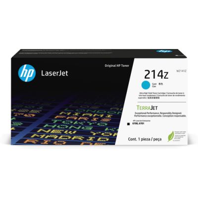 HP 214Z Cyan Original LaserJet Tonerkartusche mit superhoher Reichweite