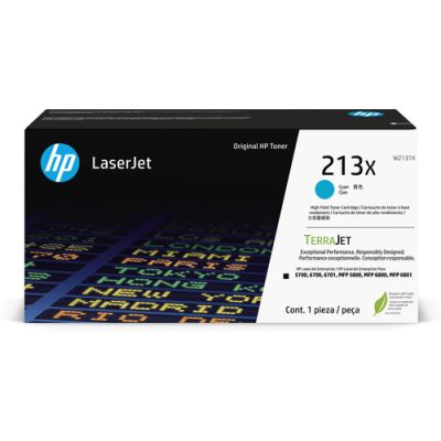 HP 213X Cyan Original LaserJet-Tonerkartusche mit hoher Reichweite