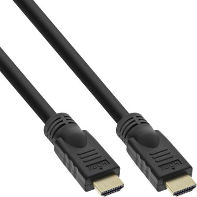 InLine HDMI-High Speed Kabel mit Ethernet, Premium, 4K2K, ST/ST, schwarz, 2m