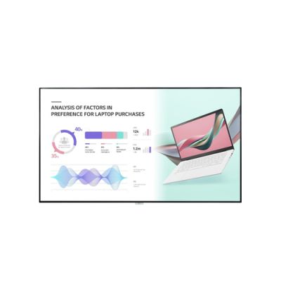 LG 98UH5J-H Signage-Display Digital Signage Flachbildschirm 2,49 m (98") LCD WLAN 500 cd/m² 4K Ultra HD Schwarz Web OS 24/7