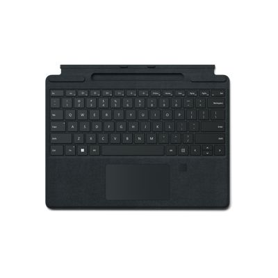 Microsoft Surface Pro Signature Keyboard with Fingerprint Reader Schwarz Microsoft Cover port QWERTY Spanisch