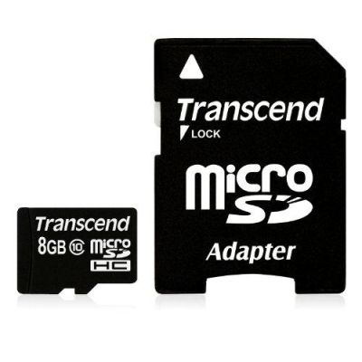 Transcend TS8GUSDHC10 Speicherkarte 8 GB MicroSDHC NAND Klasse 10