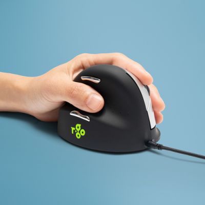 R-Go Tools HE Mouse R-Go HE Break Maus, large, links, verkabelt