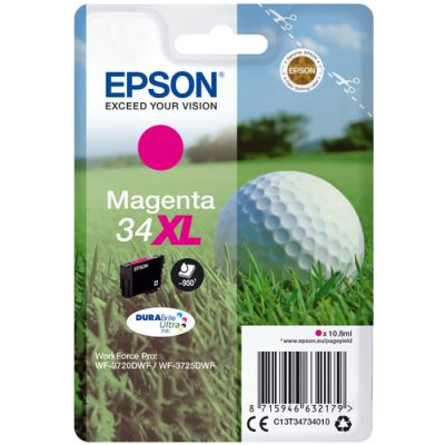 Epson Golf ball Singlepack Magenta 34XL DURABrite Ultra Ink