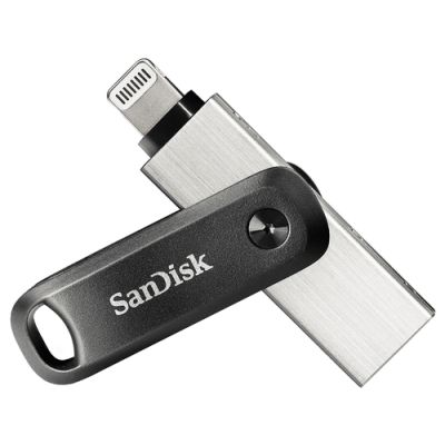 SanDisk iXpand USB-Stick 64 GB USB Type-A / Lightning 3.2 Gen 2 (3.1 Gen 2) Schwarz, Silber