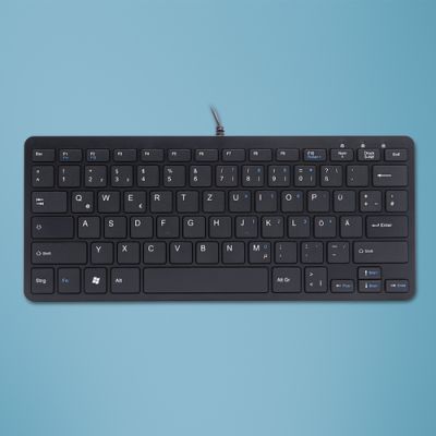 R-Go Tools Compact R-Go Tastatur, QWERTZ (DE), verkabelt, schwarz