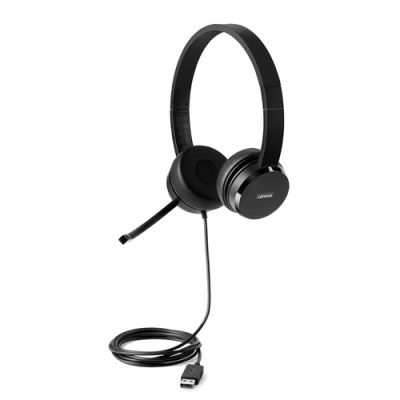 Lenovo 4XD0X88524 Kopfhörer & Headset Kabelgebunden Kopfband Büro/Callcenter Schwarz