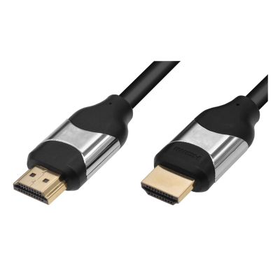 M-Cab 6060021 HDMI-Kabel 1 m HDMI Typ A (Standard) Silber, Schwarz