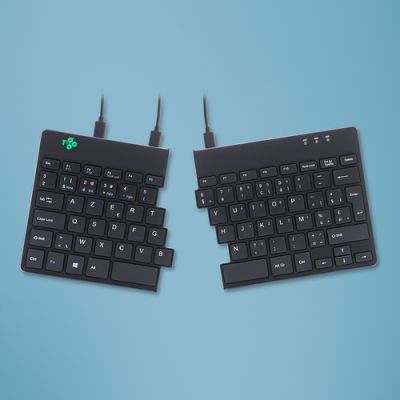 R-Go Tools Split R-Go Break Tastatur, AZERTY (BE), verkabelt, schwarz